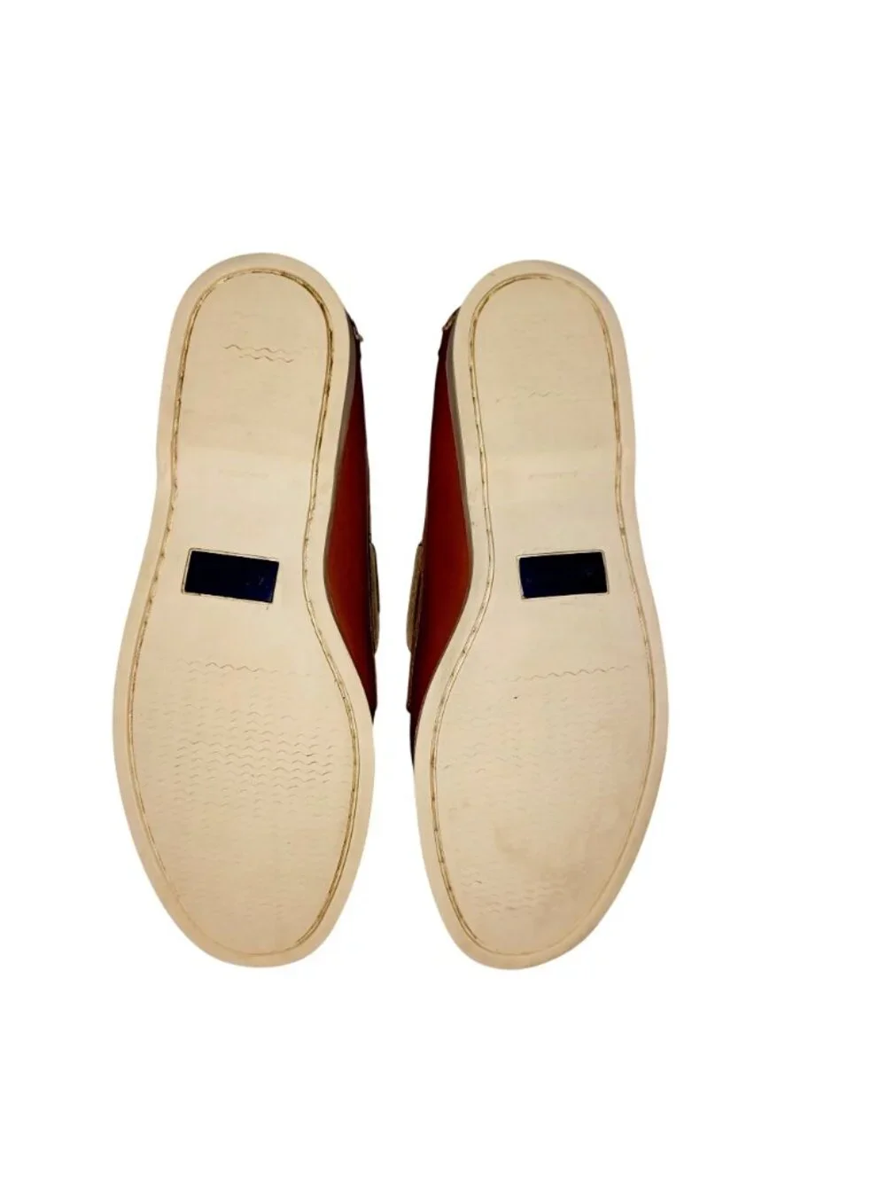 Lands End Shoe Deck Boat Loafer Brown Classic Coastal Preppy Leather Men 8.5 EE